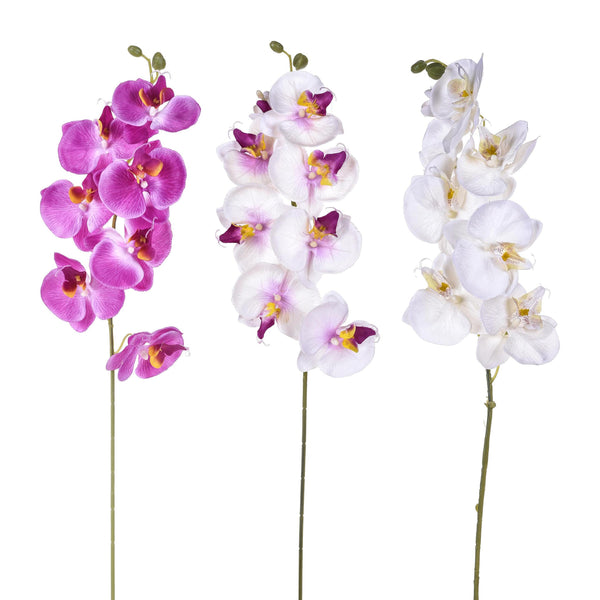 Set 8 Phalaenopsis Artificiali con 8 Fiori Altezza 65 cm Multicolore acquista