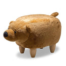 Sgabello Pouf Poggiapiedi per Bambini 65x35x36 cm Orso Bianco Divina Home