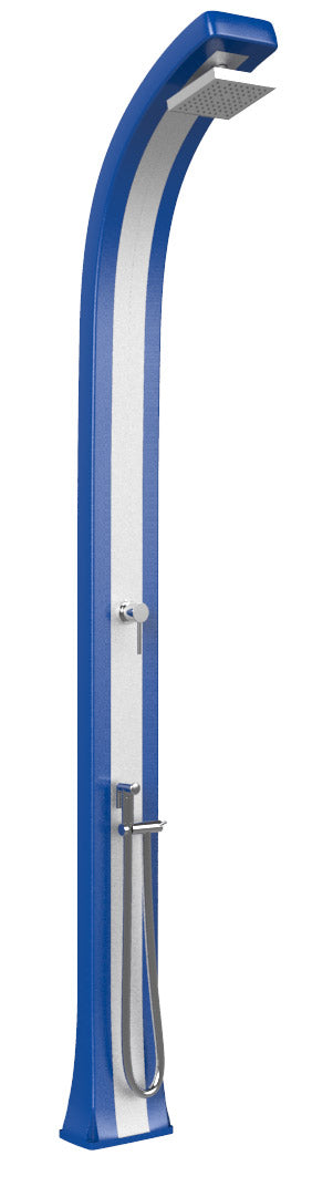 acquista Doccia da Giardino Miscelatore e Doccetta Arkema Spring Plus Fascia Inox Blu
