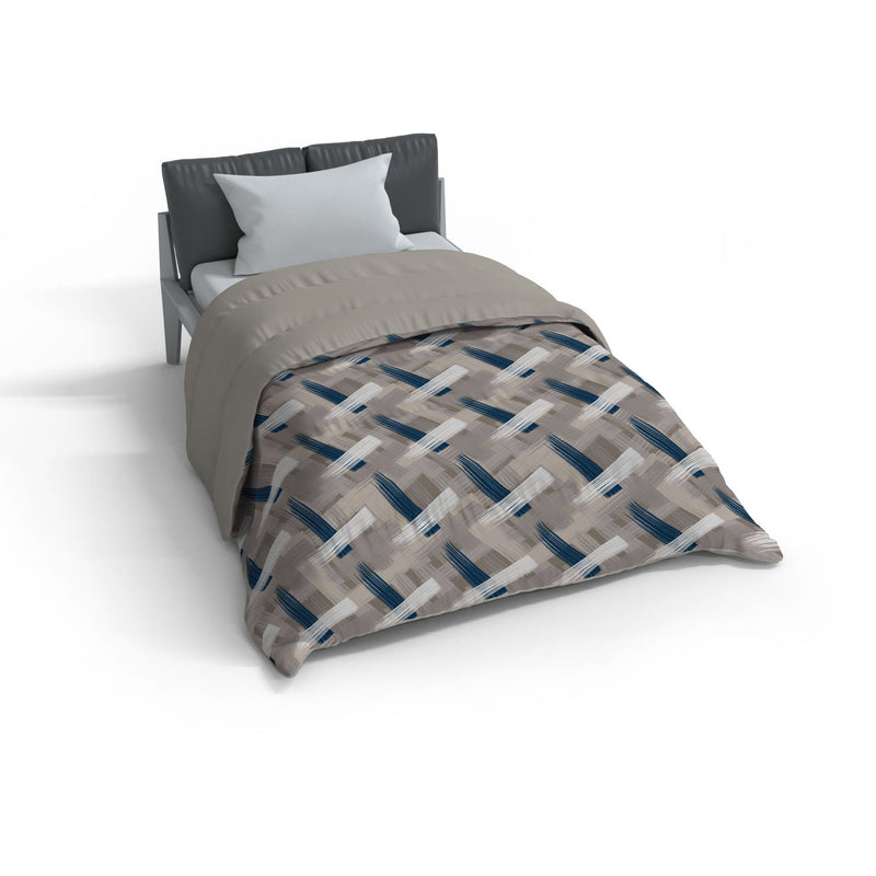 Trapunta Invernale 1 Piazza e Mezzo Stampata in Microfibra 300gr Double Face Pennellate