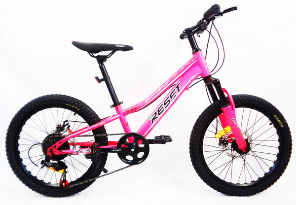 prezzo Bicicletta Mountain Bike MTB Ragazza 20" 7V in Acciaio Fucsia Fluo