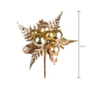 Set 12 Pick con Palline H13 cm Oro