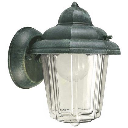 prezzo Lampada Applique Lunga Vetro Chiaro Colore Nero e Verde per Esterno Linea Mignon Sovil