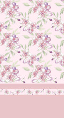 Set Lenzuola Singolo in Cotone Sopra Sotto e Federe Cober Fioretto Rosa