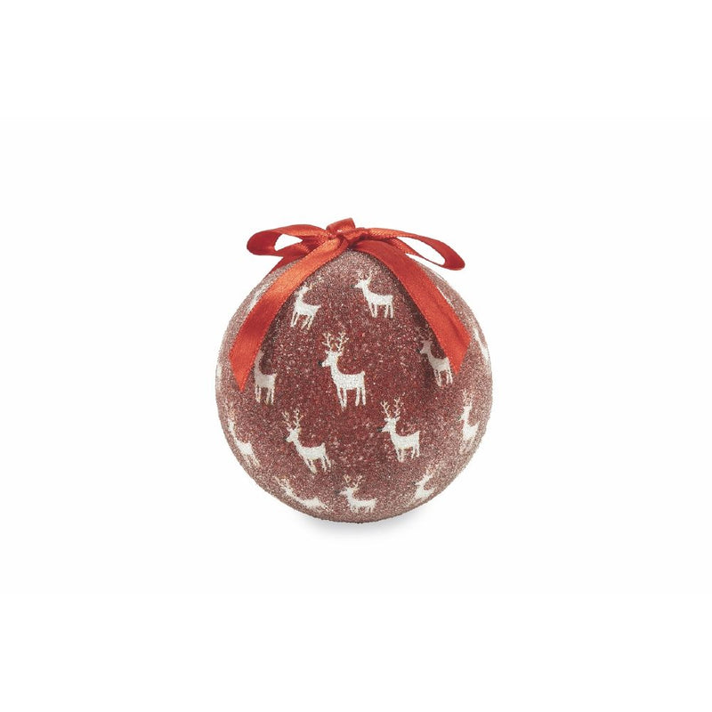 Set 14 Palle di Natale Ø7,5 cm in Polyfoam con Box Rudolf