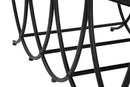 Tavolo da Caffé Dark 100x60x40 cm in Ferro e Specchio Nero