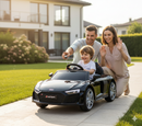 Macchina Elettrica per Bambini 12V Licenza Ufficiale Audi R8 New Spyder con Telecomando e Sedile in pelle Nero