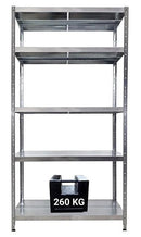 Scaffale in Metallo 5 Ripiani 120x50x234 cm Maciste Zincato