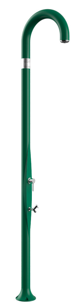 sconto Doccia da Esterno Giardino Miscelatore e Lavapiedi Arkema Funny Yin Verde Scuro