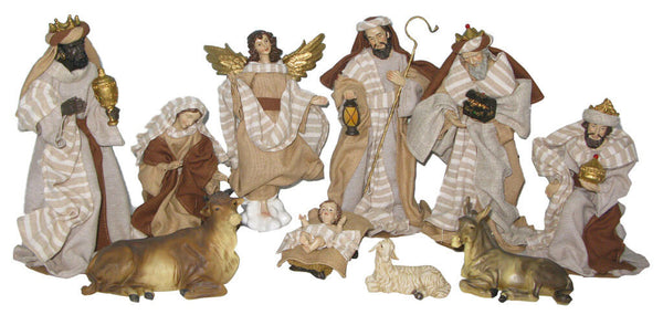 Natività 10 Personaggi H25 cm in Resina e Tessuto Vanzetti online