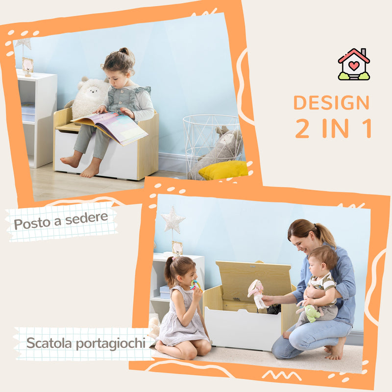 SoBuy Cassapanca Portagiochi Per Bambini Scatola Portaoggetti Panca Scarpiera Verde 60x35x41cm Kmb96 Gr 84152791