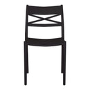 Set 6 Sedie 81x46x52 cm in Polipropilene Nero