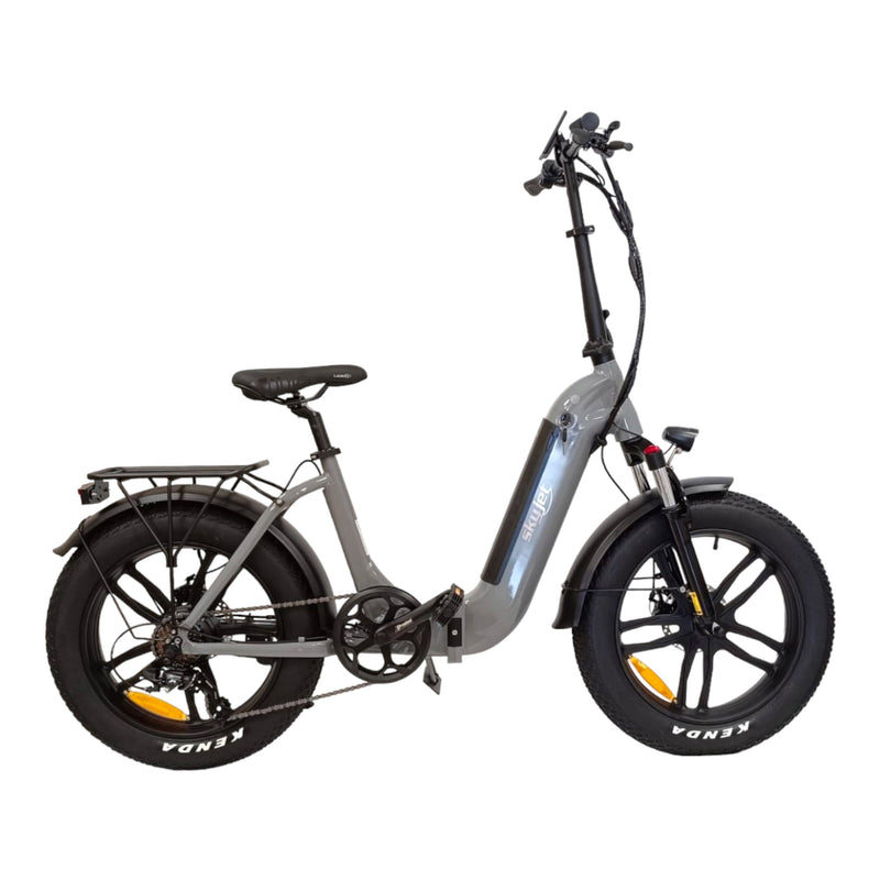 Fat-Bike Bicicletta Elettrica Pieghevole 36V a Pedalata Assistita 20"" 250W Grigio Nardò
