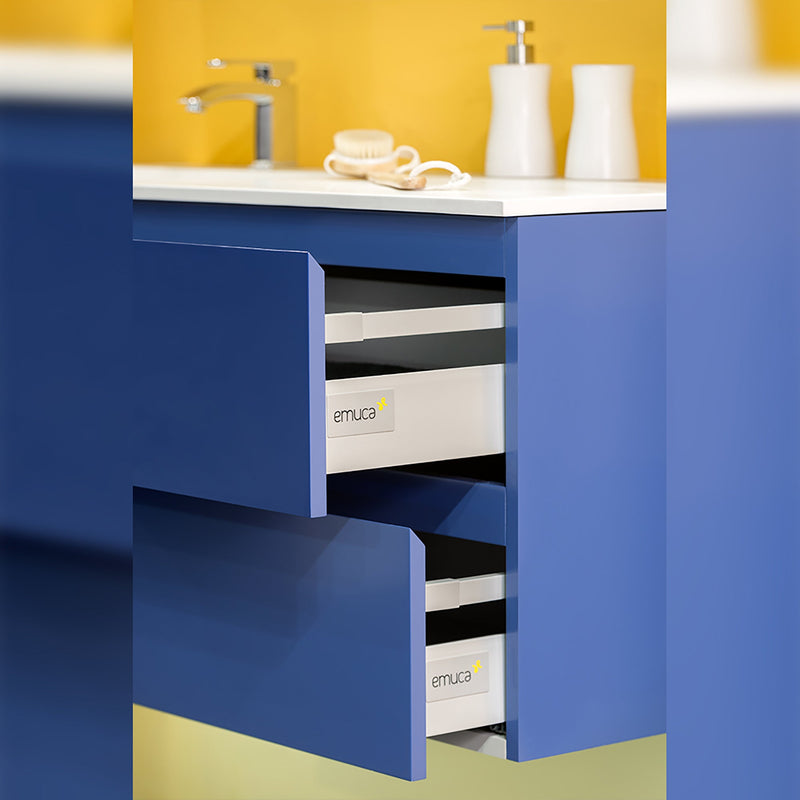 Kit Cassetto Esterno Vantage-Q Chiusura Soft P 500 Verniciato Bianco Acciaio Emuca