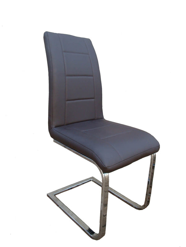 Set di 4 Sedie in Similpelle Morbida 98x55x42 cm TFT Comfort Cioccolata sconto