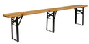 Set Birreria da Giardino Pieghevole Tavolo 200x70 cm in Legno di Abete