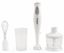 Frullatore ad Immersione Tritatutto 3 in 1 300W Kooper Frullatris Bianco