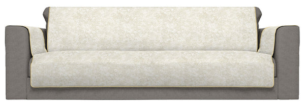 prezzo Copridivano con Copri Braccioli in Poliestere e Cotone Panna Varie Misure