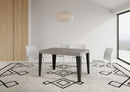 Tavolo Allungabile 130/390x90 cm Flame Cashmere Gambe Antracite      