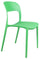 Set 4 Sedie da Giardino in Polipropilene Vandi Verdi