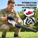 Soffiatore per Foglie Cordless Batteria da 4000mAh e Caricatore 18V Leggero con 6 Livelli di Velocità      
