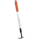 Rastrello da Giardino a 5 Denti Telescopico 66-10 cm in Acciaio al Carbonio Black & Decker