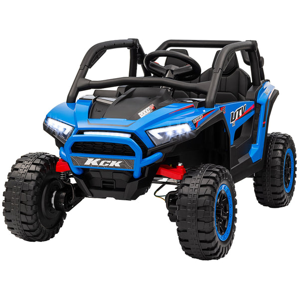 sconto Macchina Elettrica per Bambini 24V Velocità 5-7km/h Guida Manuale e Telecomando Blu