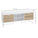 Mobile Porta TV 32"-47" 120x39x48 cm in Legno Bianco