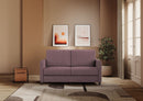 Divano 2 Posti 138x85x85 cm Karay in Tessuto Prugna