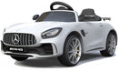 Macchina Elettrica per Bambini 12V con Licenza Mercedes GTR AMG Bianca