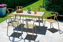 Tavolo da Giardino 160x90x74 cm in Alluminio Vorghini Trapani Tortora