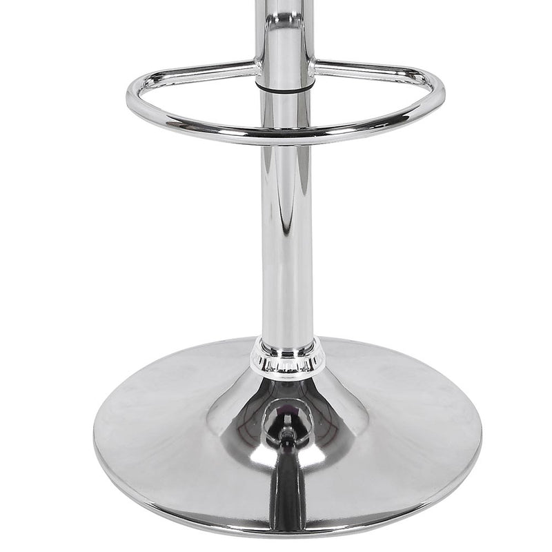 RELOVE Sgabello da Bar Moderno Sgabello Alto con Schienale in Simipelle Sedia Alta da Cucina Regolabile Girevole (4pc-B bianco puro