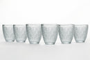 Set 6 Bicchieri Acqua in Vetro 300 ml Villa d'Este Home Tivoli Bali Leaf