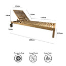 Cuscino per Lettino Prendisole Elafonisi Sfoderabile Spesso 5 cm Crema      