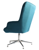 Poltrona 66x73x98/110 cm in Tessuto Silver/Blu