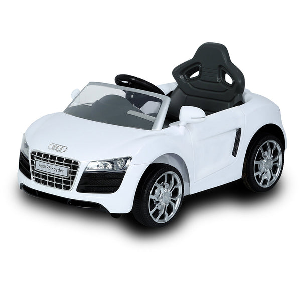 Macchina Elettrica per Bambini 6V con Licenza Audi R8 Spyder Bianco sconto