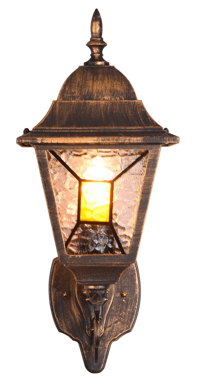 Applique da Esterno Attacco E27 in Alluminio Ruggine