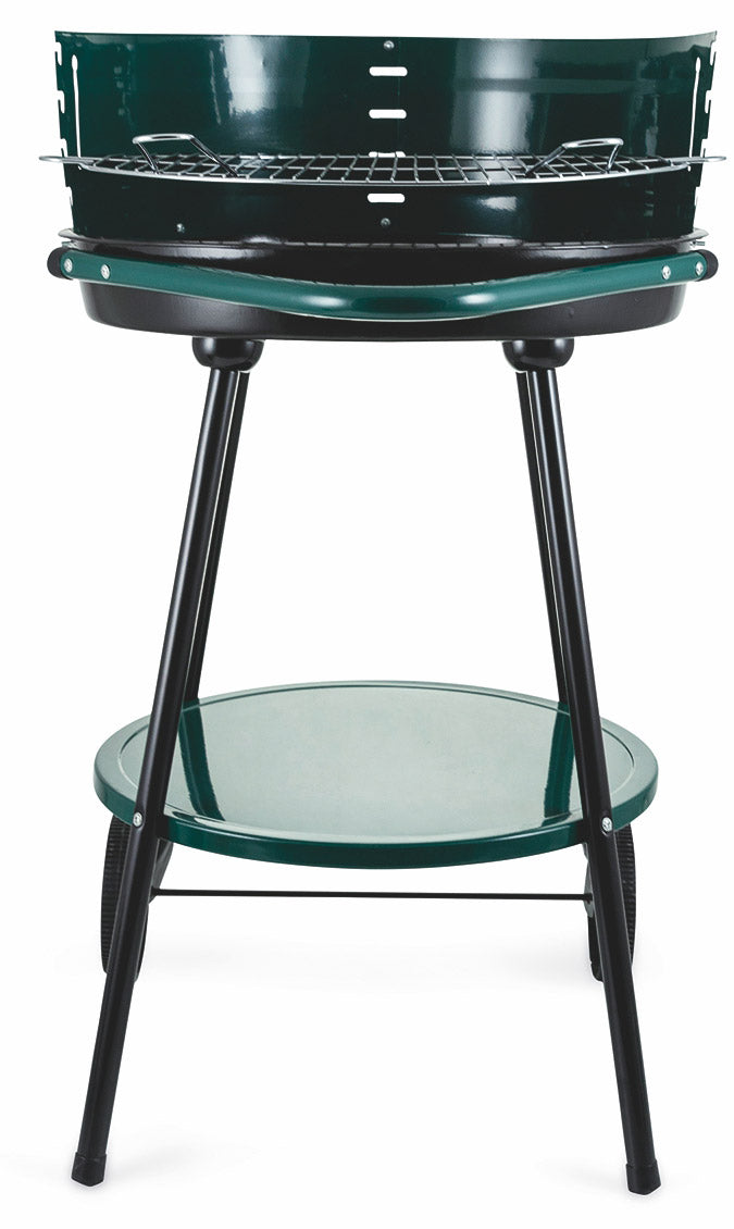 Barbecue a Carbone Carbonella Tondo Ø50 cm con Ruote Soriani Sun-day Verde