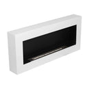 Camino a Bioetanolo da Parete 90x12xH40 cm Siena Bianco