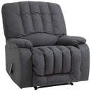 Poltrona Relax Reclinabile 96x99x104 cm in Tessuto Grigio
