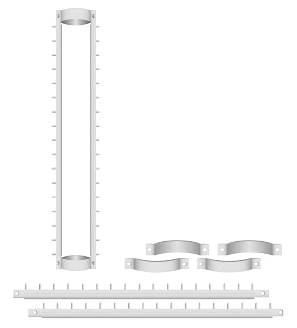 Sistema Antiladro con Punte in Acciaio per Pluviali Tubi Esterni Ø30-38 mm Argento sconto