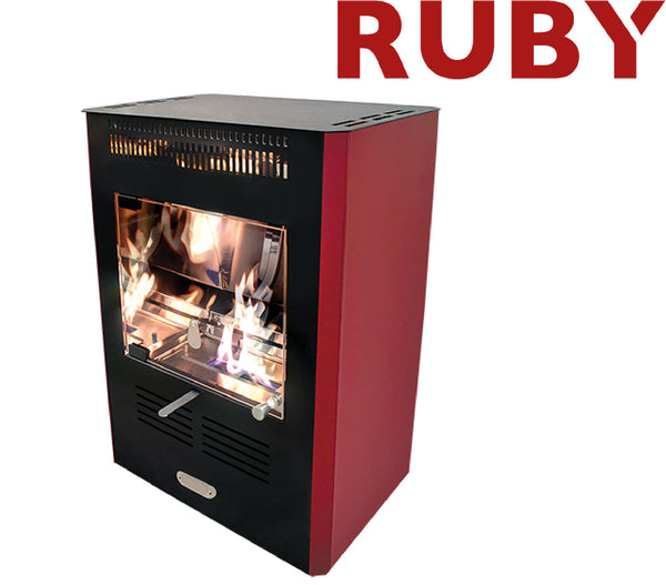 Stufa a Bioetanolo da Interno Ruby 45x31x61 cm 3000W 2L Fiamma Statica Bordeaux online