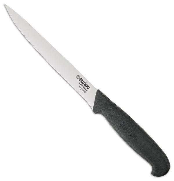 acquista Coltello per Sfilettare il Pesce Lama 18 cm Bufalo S917/18 Manico Nero