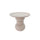 Tavolino Ø 36x34 cm Alka in Acciaio Beige