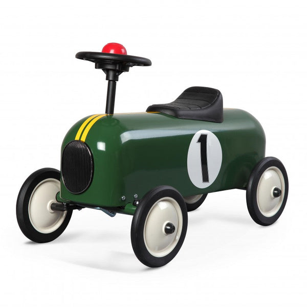 acquista Auto Cavalcabile Vintage da Corsa per Bambini Baghera Racer Verde