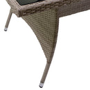 Tavolo da Giardino in Polyrattan Rettangolare 160x90x75cm Providence Crema