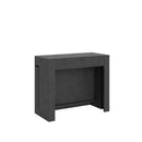 Consolle Tavolo Allungabile 90-302x42x75 cm Evolve Antracite Spatolato  