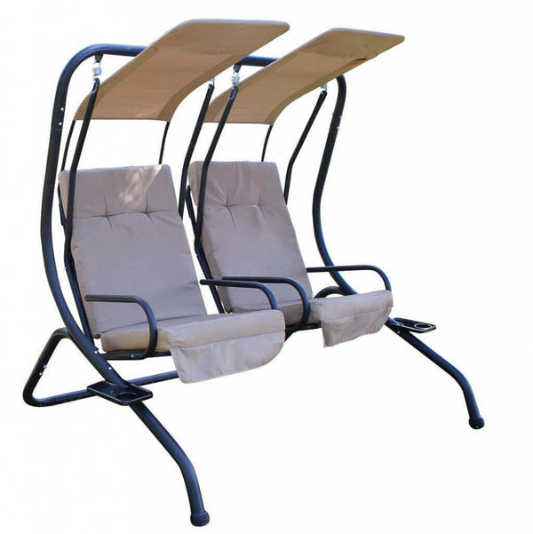 prezzo Dondolo Cicladi 170x136x170 h cm in Acciaio Nero