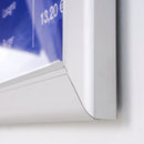 Bacheca con Apertura a Battente 51,5x48,7x2,3 cm in Alluminio Silver