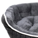 Cuccia per Cani e Gatti in Poliestere Scotland Grigio Scuro Varie Misure